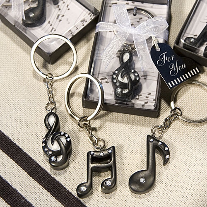 Musical Note Keychain Musical Note Key Chain Favors | Print Canada Store