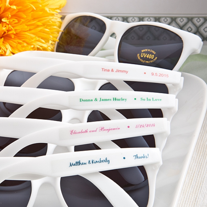 Party Favors Personalized Sunglasses From Fashioncraft Print